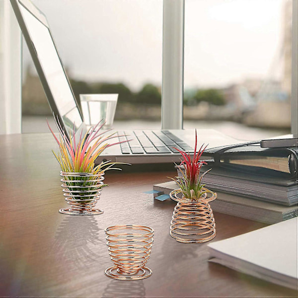 Plante Overhængende Plantestativ Blomsterpotte Plantedisplay, Tropiske Planter, 4 Stykker, Guld