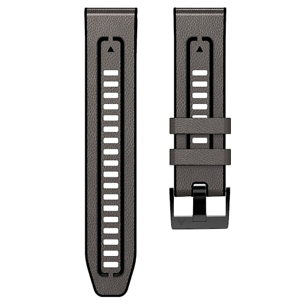 Stjernegrå Stjernegrå Silikone + Læder Quick Release Urrem