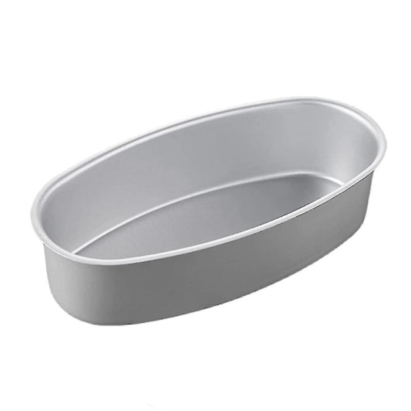 Ny 10st Mini Oval Äggform Aluminiumlegering Metall Ost Pan Cake Form