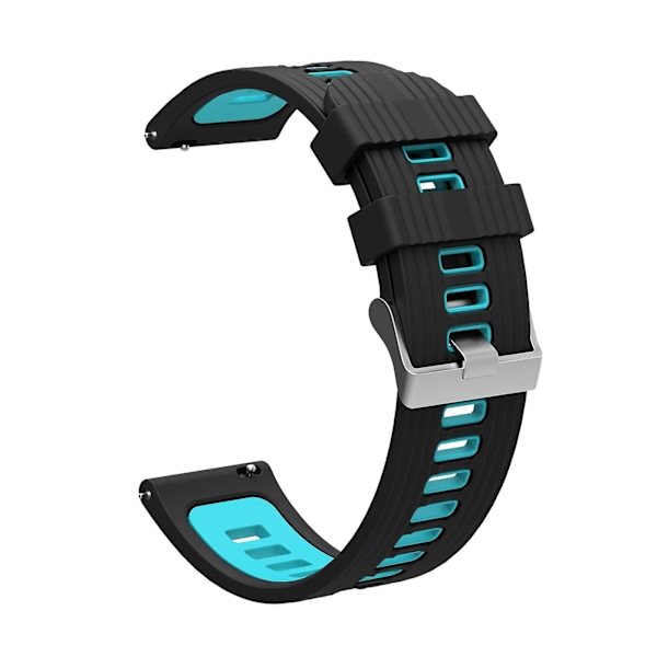 Svart Blå Svart Blå Silikonarmband kompatibelt med Huawei Watch Gt 3 46mm