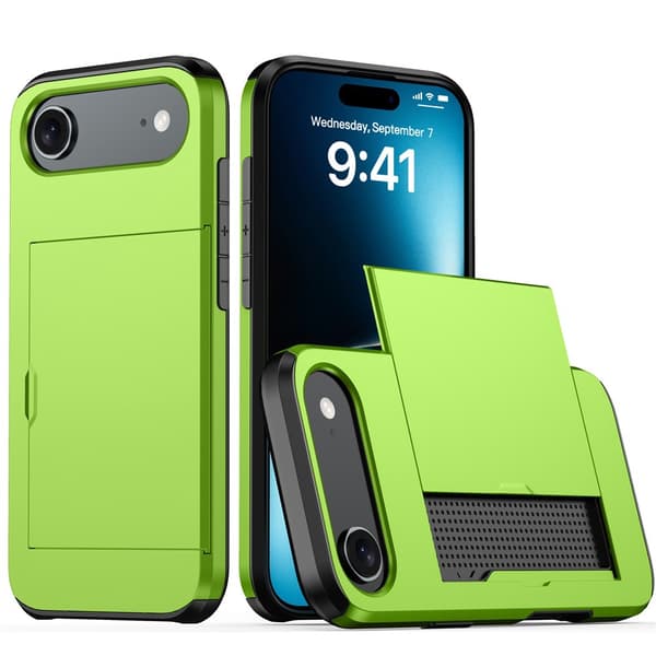 Fodral för iPhone 13 Pro Max Kortplats Grön Noz27556