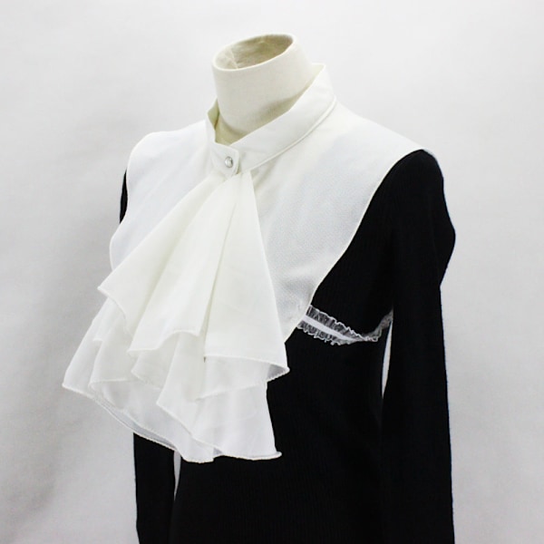 Naisten tekoviulus Irrotettava puolipaita Yliampuva sifonki Black small towel hanging