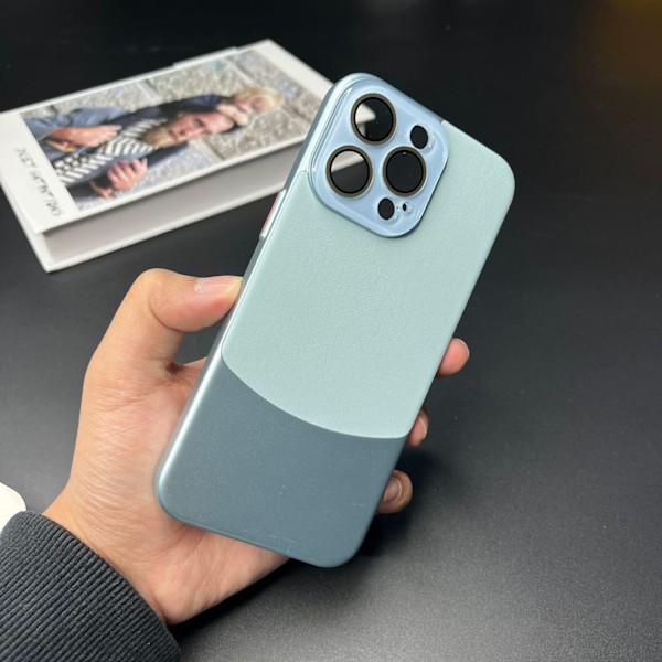 Etui til iPhone 15 Pro Max Yachuan Qing Nappa Læder Fuld-Læder
