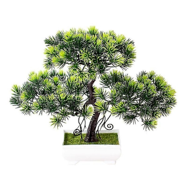 1st Konstgjort Tallträd Miniatyr Bröllopsfest Hemmakontor Bords Bonsai Dekor