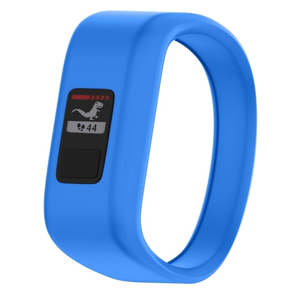 Lyseblå Lyseblå Silikonearmbånd kompatibelt med Garmin Vivofit Jr, Størrelse: Lille
