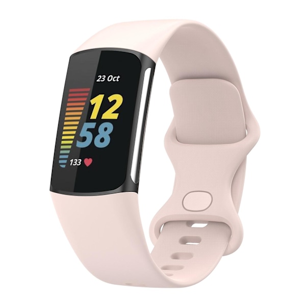 Hiekka Pinkki Hiekka Pinkki yhteensopiva Fitbit Charge 5 Silikoni Rannekkeen S kanssa