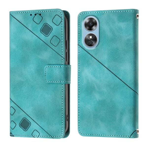 Etui til iPhone 13 grøn Soft-Touch Præget 3D Præget Tegnebog med Kortholder Flip