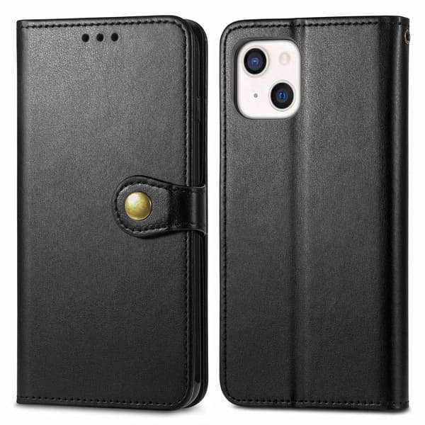 Etui til iPhone SE 2024 sort business Magnetisk Flip