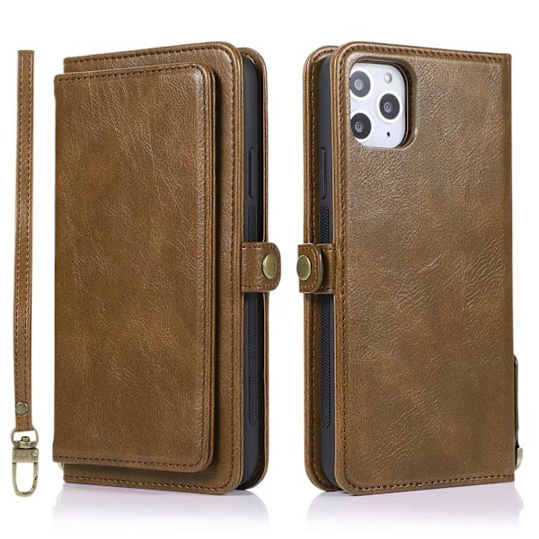 iPhone 15 ruskea 2-in-1 magneettikotelo