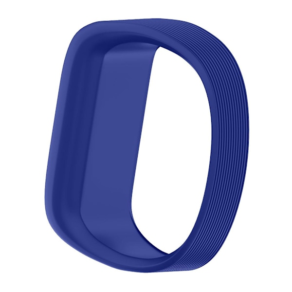 Blått silikonarmband kompatibelt med Garmin Vivofit Jr, Storlek: Small