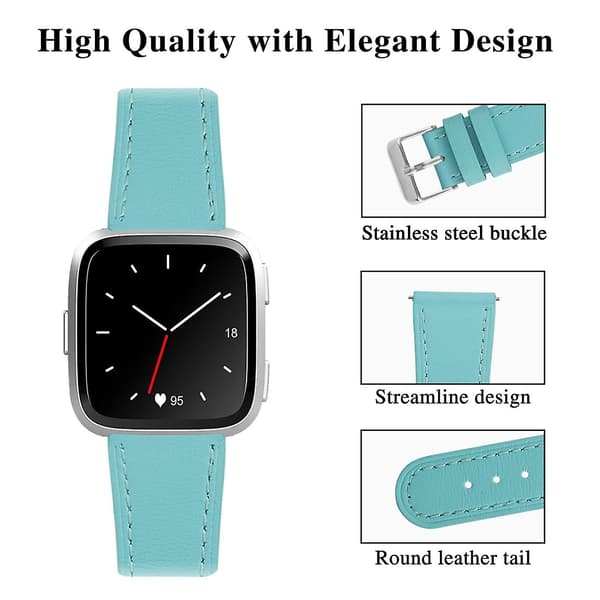 Teal Teal reim kompatibel med Fitbit Versa 2 / Fitbit Versa / Fitbit Versa Lite