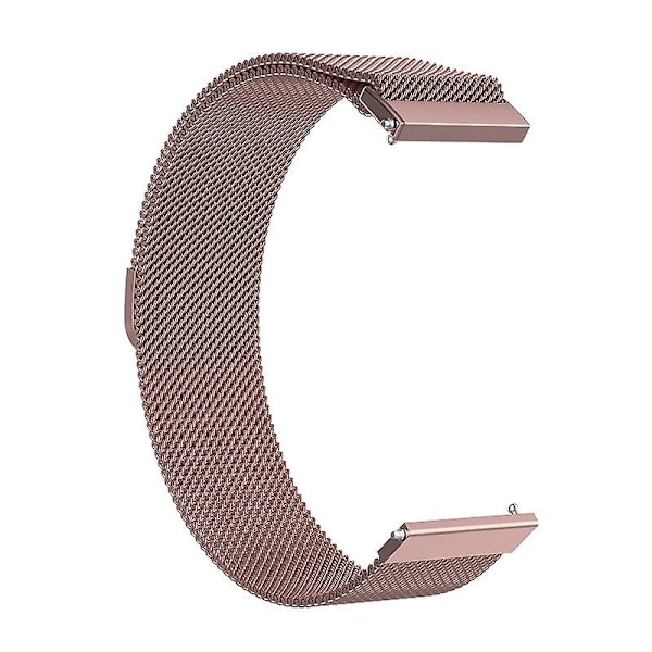Rose Pink Rose Pink kompatibel med Honor Magic Watch 2 / Galaxy Active2 22mm Milan Rustfrit Stål Mesh Urrem