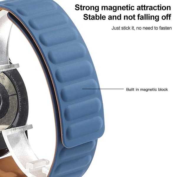 Sort Sort Silikone Magnetisk Rem kompatibel med Huawei Watch Gt 3 46mm