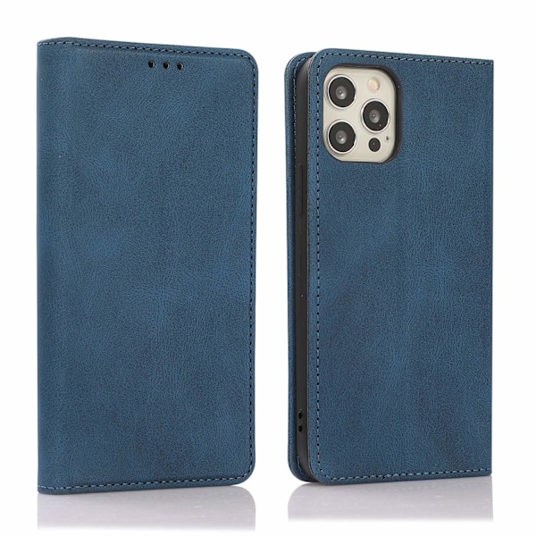 Etui til iPhone 14 6.1 blå Magnetisk Flip Wallet med Kortholder