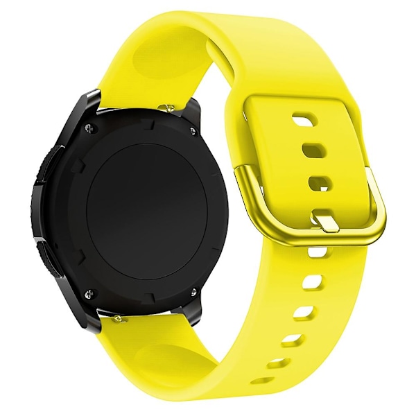 Gul Gul 22mm kompatibel med Huawei Watch Gt2e/gt/gt2 46mm silikone urrem