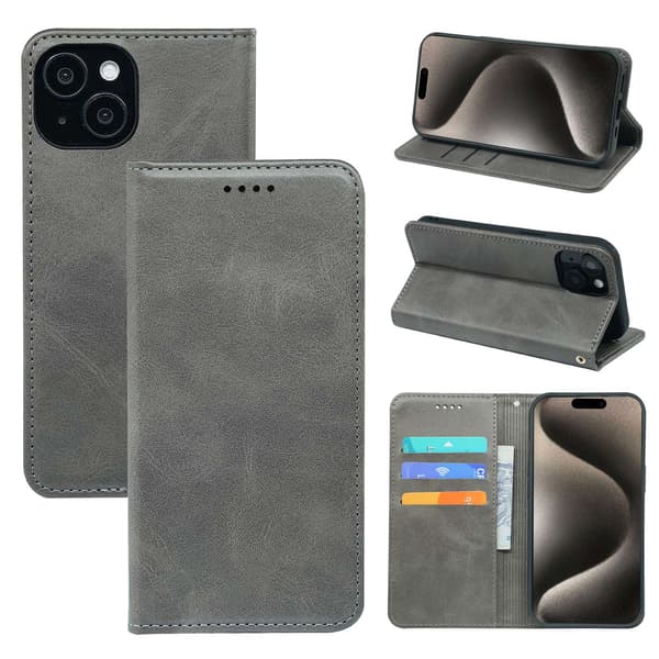 Etui til iPhone iPhone 13 Pro 6.1 grå Magnetisk
