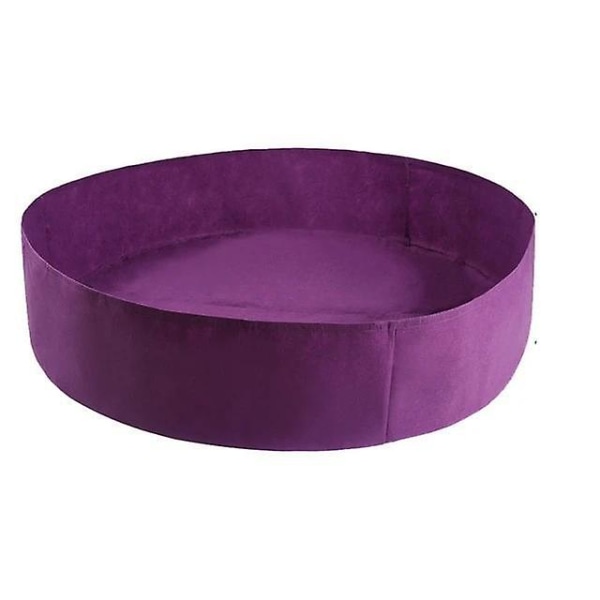 Tyg upphöjd trädgårdssäng 50 gallons -rund planteringsbehållare odlingspåsar purple L - 127*30cm