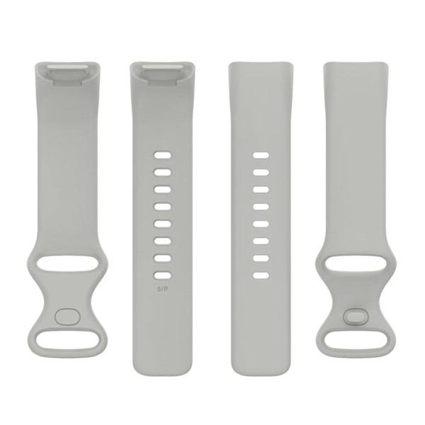 Rock Grey Rock Grey -yhteensopiva Fitbit Charge 5 silikoni kellonrannekkeen S-koon kanssa