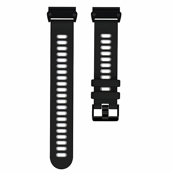 Svart Grå Svart Grå Silikonarmband kompatibelt med Garmin Fenix 7x