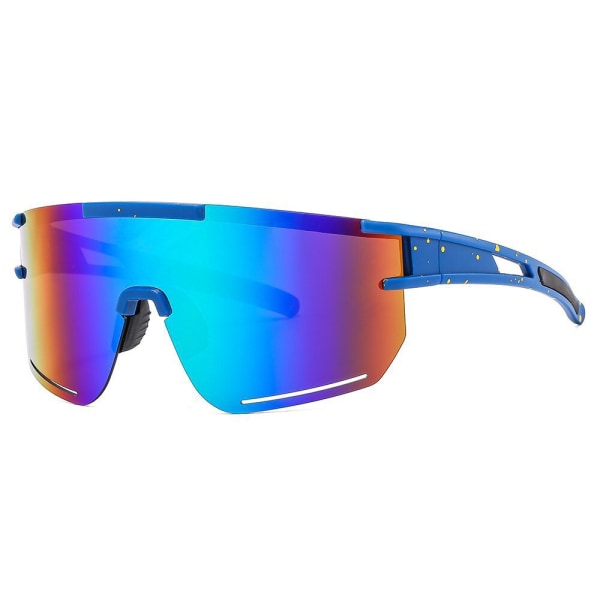 Cykling Utomhussport Solskydd Solglasögon Löpsportglasögon mot vind Sand Ögonskyddsglasögon Blue and purple Polarized