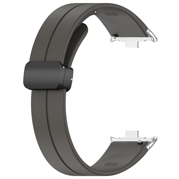 Mørkegrå Mørkegrå Magnetisk Spænde Silikonerem kompatibel med Xiaomi Mi Band 8 Pro