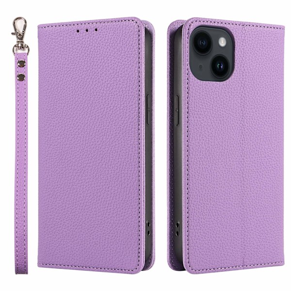 Etui til iPhone 13 Pro Max Lilla Pebble Magnetisk Flip