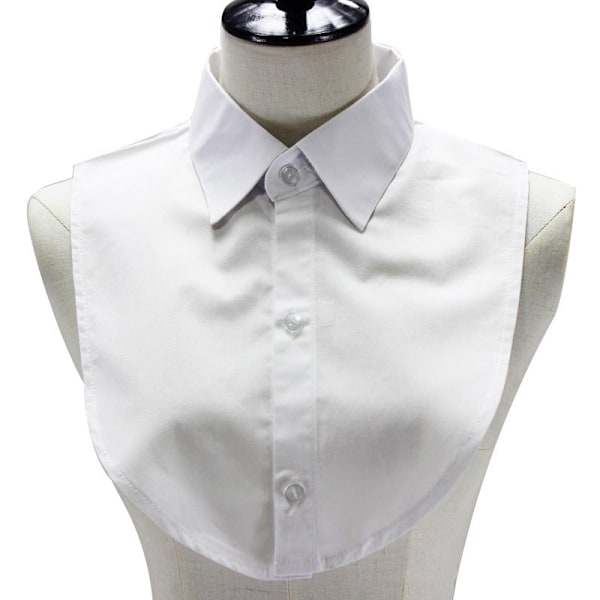 Dame falsk krage Avtakbar halv skjorte Genser Decora White collar