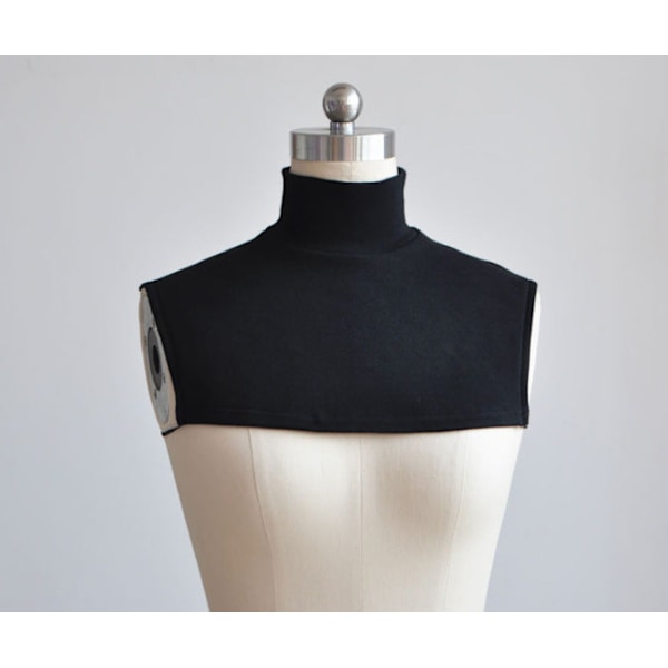 Dame falsk krage Avtakbar halv Half Turtleneck Menn All-Ma Dark gray Average size