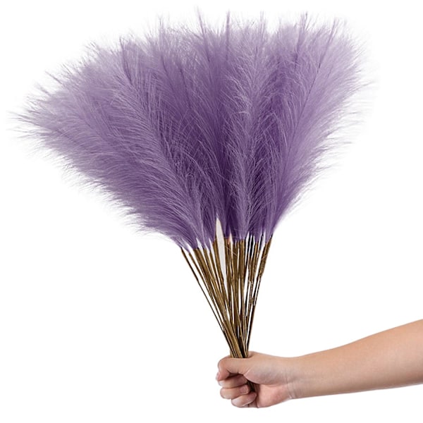 20 st Simuleringsväxt Ingen Vattning 55cm Konstgjort Pampasgräs Grön Växtdekoration Heminredning Light purple