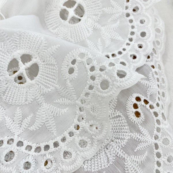 Dame falsk krave Aftagelig halv Aftagelig 'S All-Matching Lace coin-White