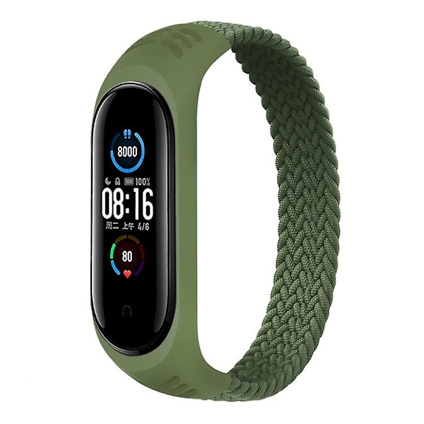 Vihreä Vihreä yhteensopiva Xiaomi Mi Band Nylon -rannekkeen kanssa, Koko: xl 180mm