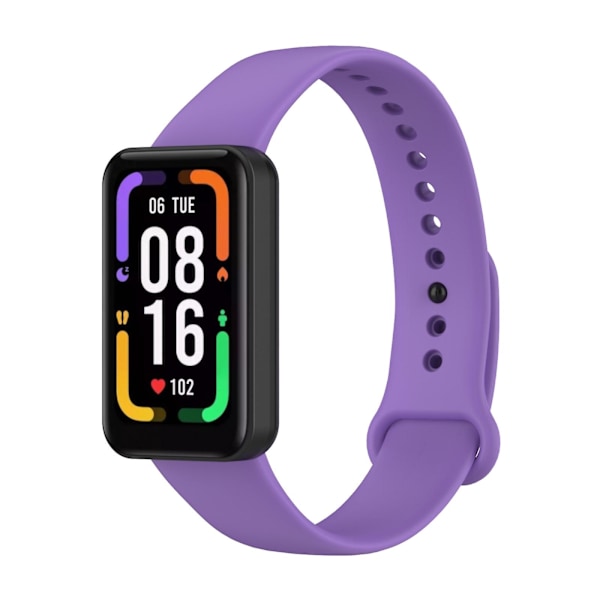 Lila Lila Silikonarmband kompatibelt med Xiaomi Redmi Smart Band Pro