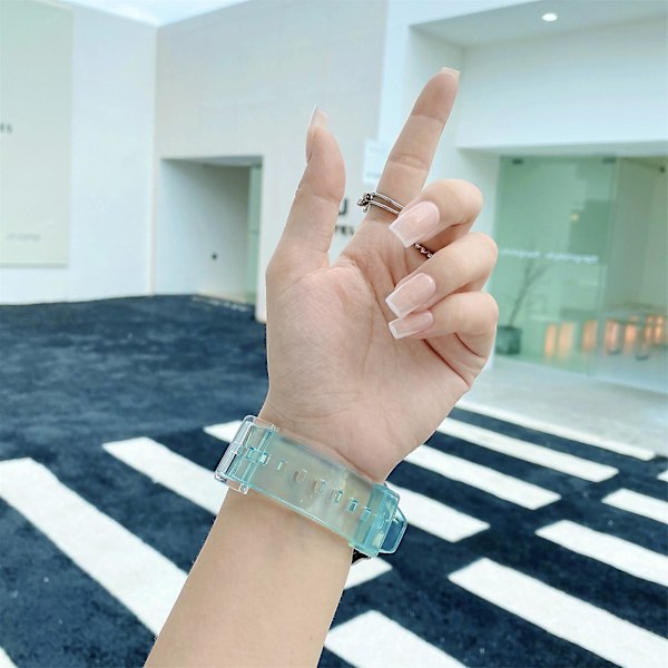 Green Green kompatibel med Samsung Galaxy Watch Active 2 Farveskift i sollys rem