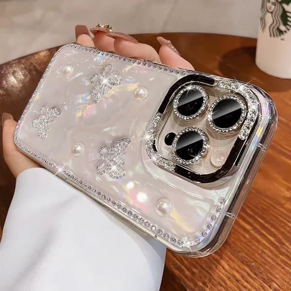 Kotelo iPhone 16 Plus Rhinestone Accent Noz36416 -puhelimelle