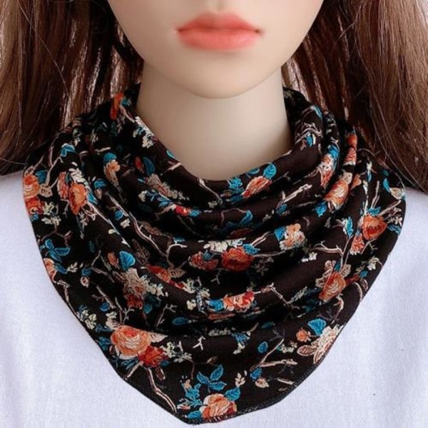 Dame falsk krage Avtakbar halvskjerf Allsidig Bana Vinter Leopard print