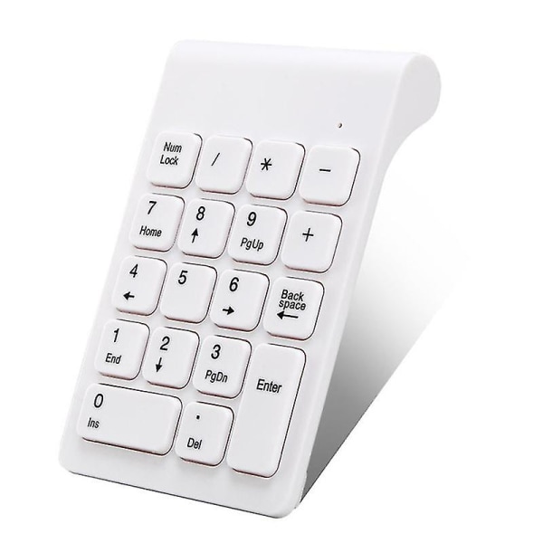 Nytt trådlöst 2,4 GHz numeriskt tangentbord med 18 tangenter kompatibelt med bärbar dator och Mac Black