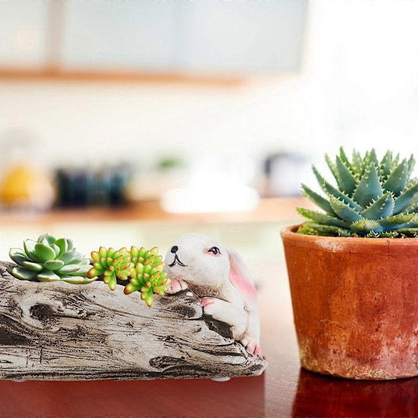 1 st Bedårande Mikro Landskap Blomkruka Kreativ Kanin Suckulent Växter Blomkruka
