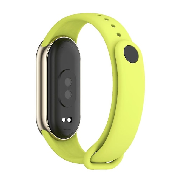 Ruohonvihreä Mijobs yksivärinen silikoniranneke, yhteensopiva Xiaomi Mi Band 8:n kanssa