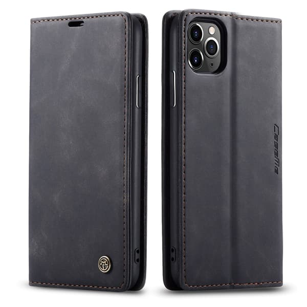 Etui til iPhone 13ProMax6.7 sort Wallet med kortholder Retro Flip