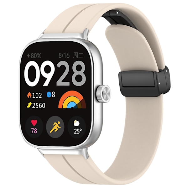 Starlight Starlight Magneettisoljellinen silikonihihna, yhteensopiva Xiaomi Mi Band 8 Pron kanssa