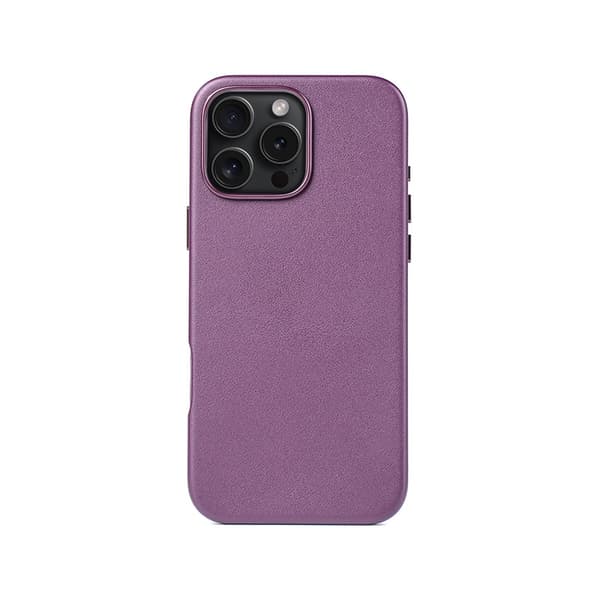 Etui til iPhone 16Promax magnetisk + animation Lilla læder Magnetisk