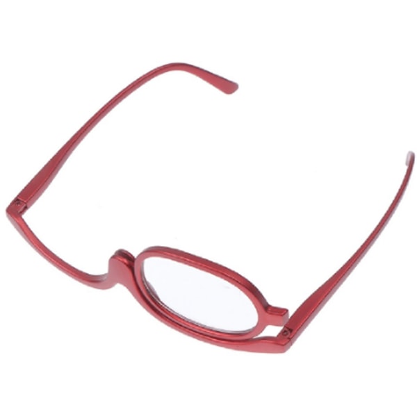Nya ensidiga sminkglasögon för kvinnor Vikbara vridbara sminkläsglasögon för kvinnor Ögonsminkverktyg Blue Box glasses power  250
