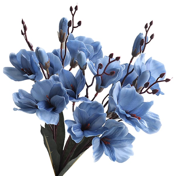 1 Bukett Konstgjord Gladiolus Landskapsarkitektur Bordsdekorationer Faux Sidenblomma Vardagsrum Simuleringsväxt för Trädgård Blue