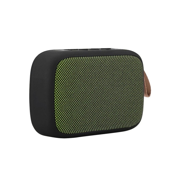 Bärbar trådlös Bluetooth Stereo Tf Card Fm-högtalare för smartphone och surfplatta Green