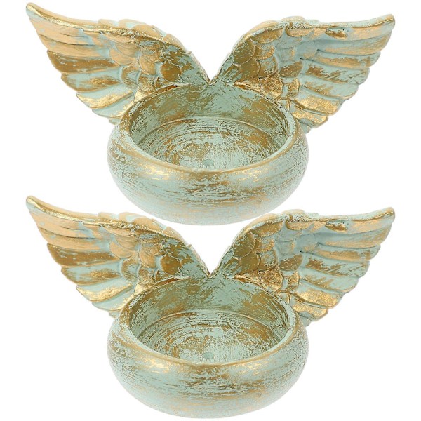 Lysestake med Vinge i Resin - Vintage Husholdningspynt