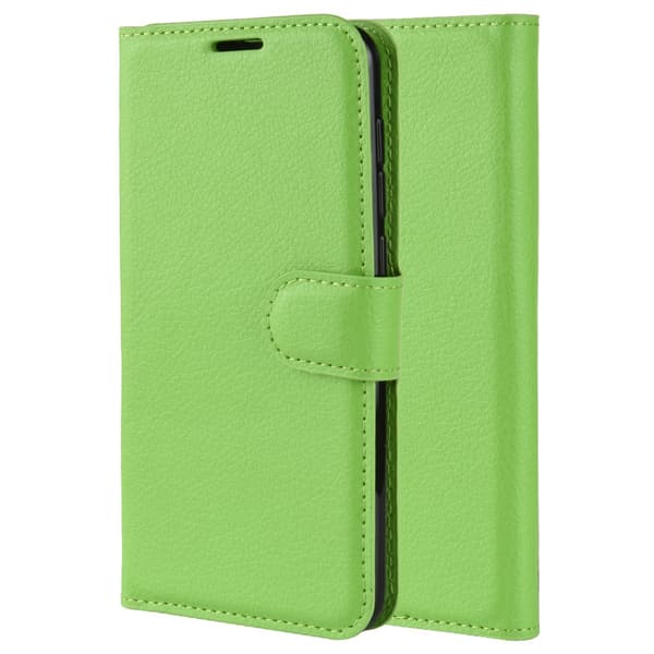 Etui til iPhone 13 Pro Max grønn lommebok med kortholder stativ flip