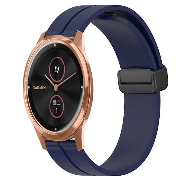 Midnattsblå Silikonarmband kompatibelt med Garminmove Luxe
