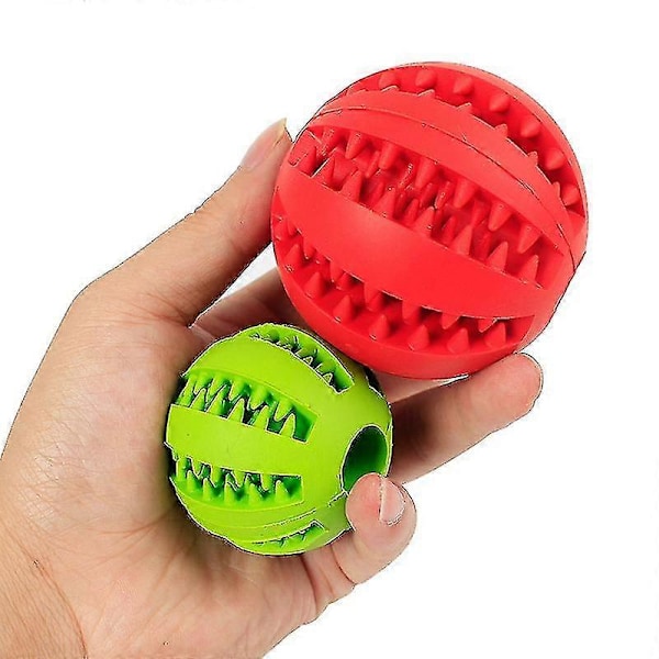 1 stk. Sof Kæledyr Hundelegetøj Bold Interaktiv Elasticitetsbold Hundetyggelegetøj Tandrens Gummibold Legetøj Til Hunde Godbidder Foderautomat Green 7cm