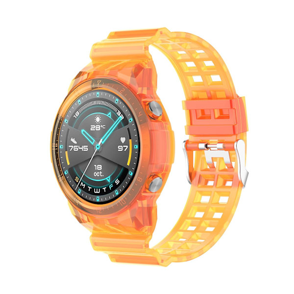 Orange Orange kompatibel med Huawei Watch Gt 2 46mm Silikone Integreret Urrem