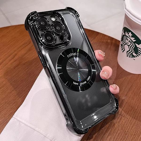 Etui til iPhone 14 E Klar Magnetisk Klar Sort